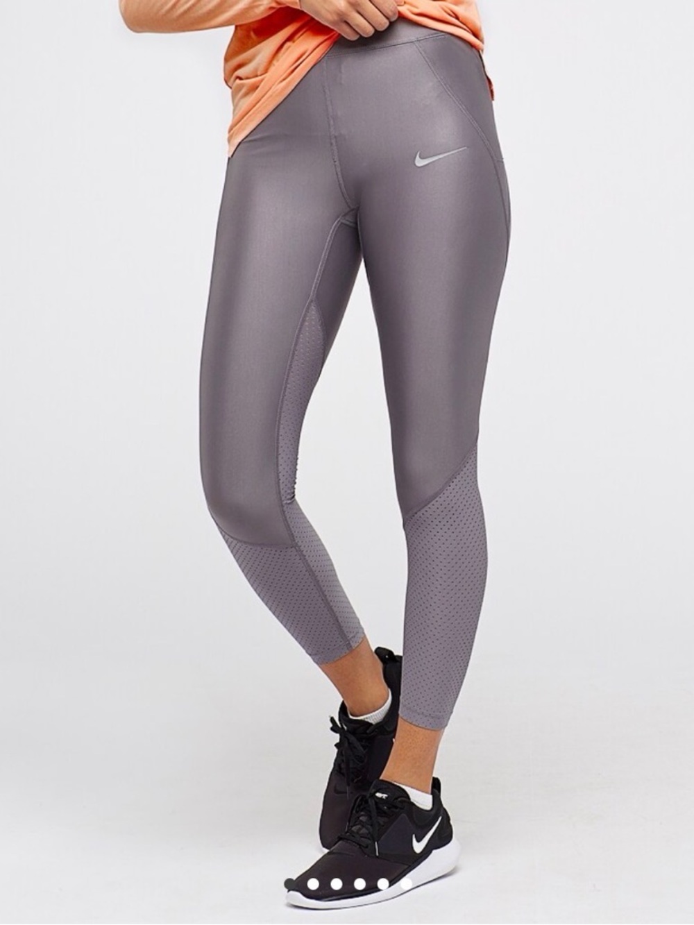 NIKE DRI-FIT WOMENS SPEED COOL TIGHT - GUNSMOKE
